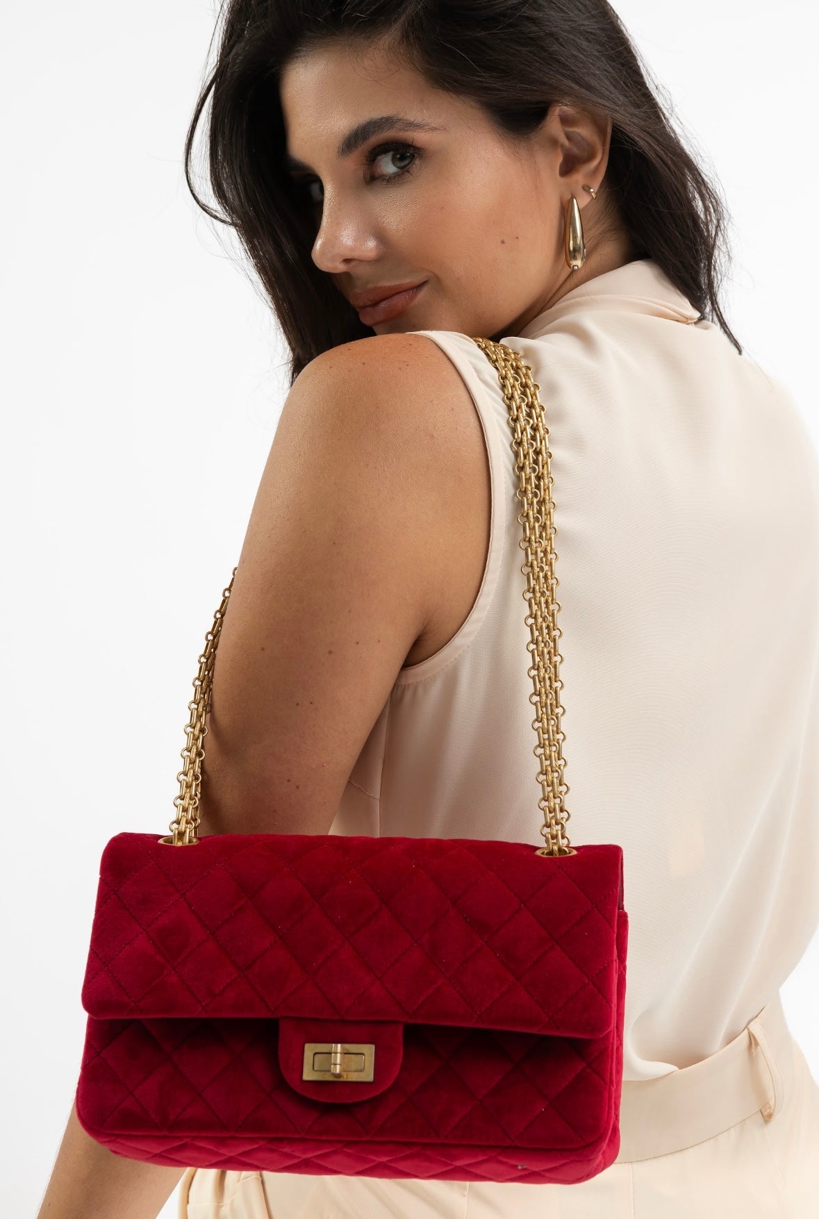 BOLSA CHANEL RED VELVET