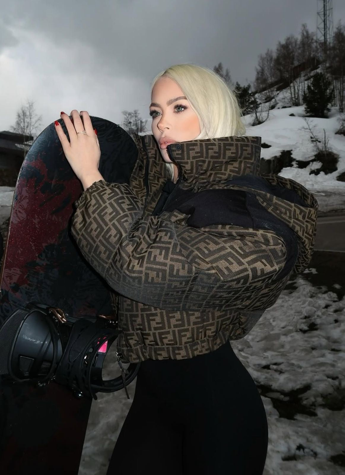 FENDI SKI JACKET MONOGRAMA 36/38/40