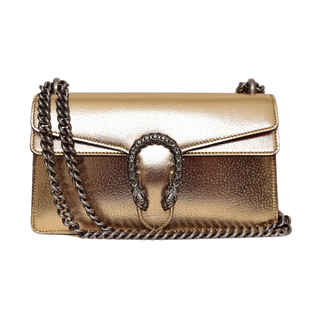 GUCCI ゴールド パーティーバッグ BOLSA GUCCI DIONYSUS MEDIUM GOLD