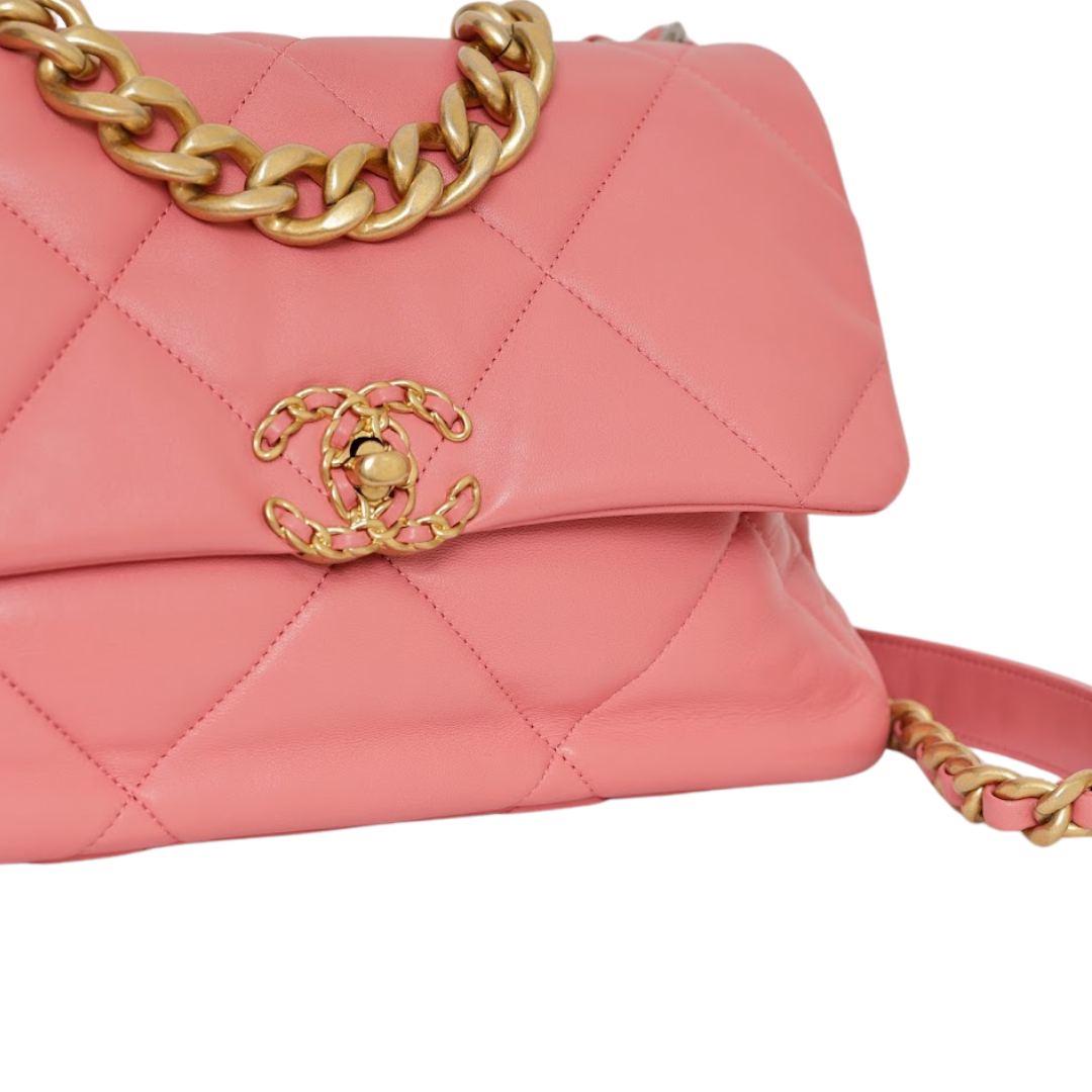 BOLSA CHANEL 19 MÁXI ROSA