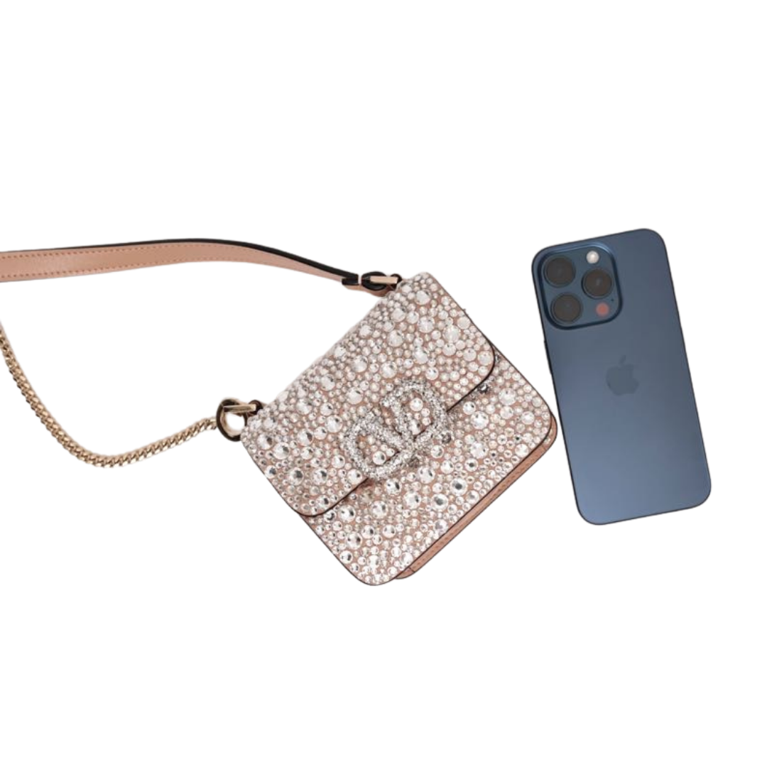 BOLSA MINI VALENTINO CRISTAIS