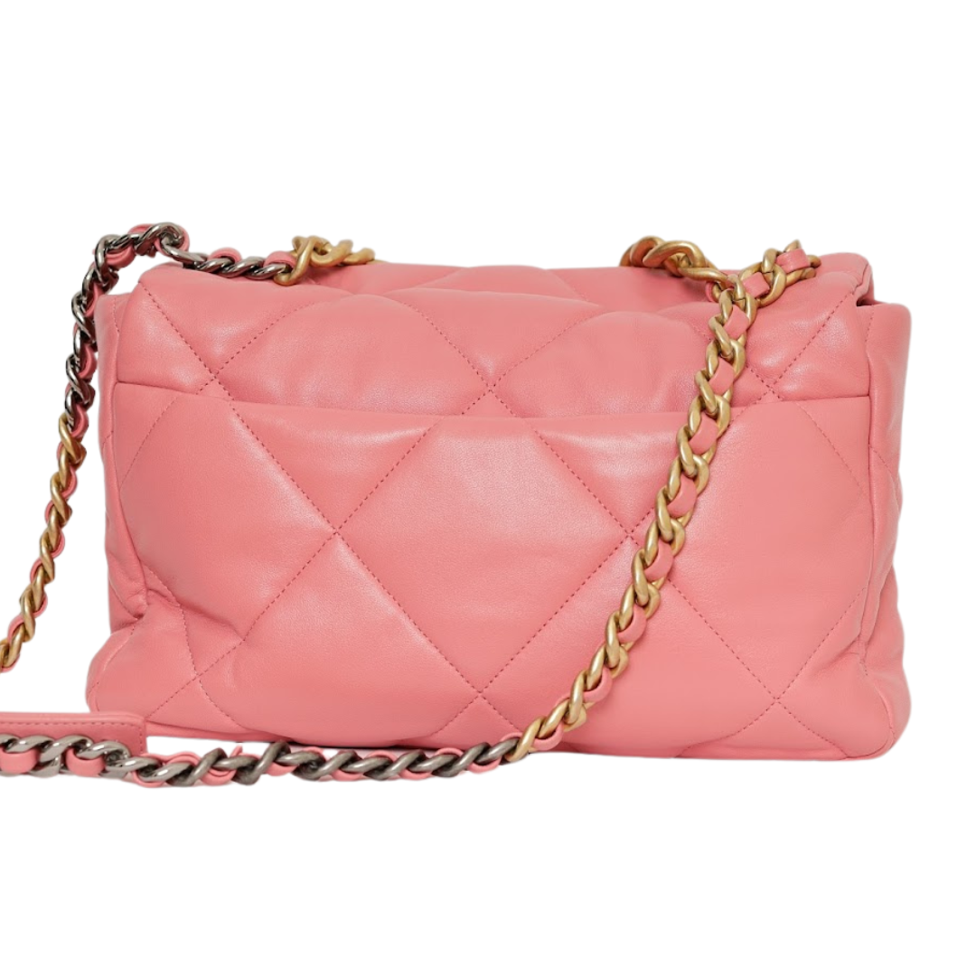 BOLSA CHANEL 19 MÁXI ROSA