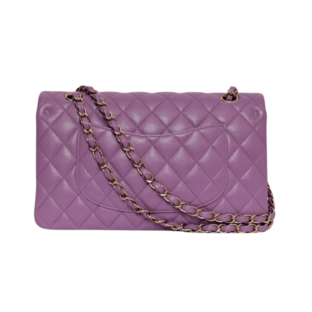 BOLSA CHANEL CLÁSSICA DOUBLE FLAP LILAC
