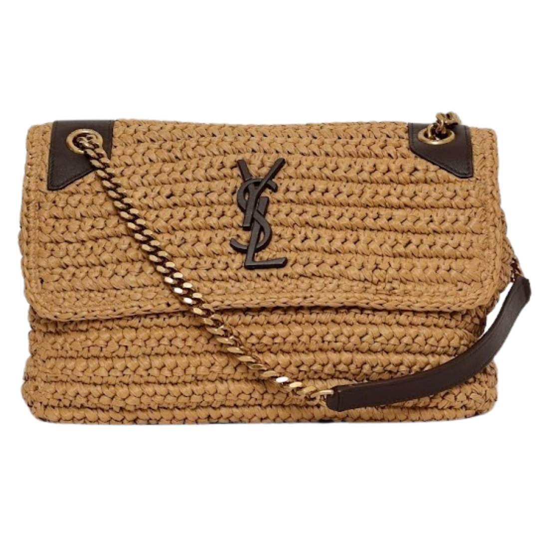 SHOULDER BAG YSL RÁFIA