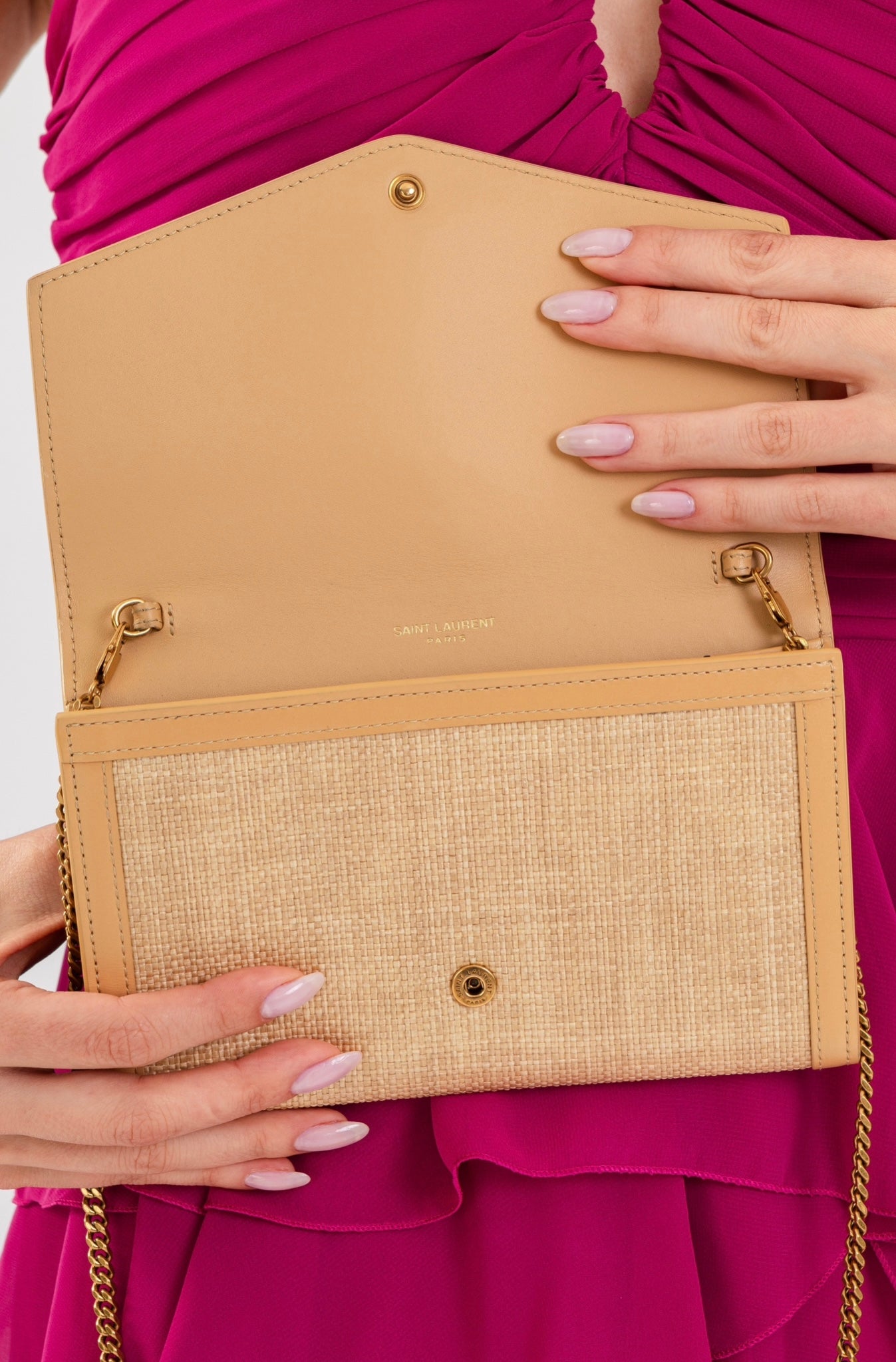 WALLET ON CHAIN YSL CANVAS