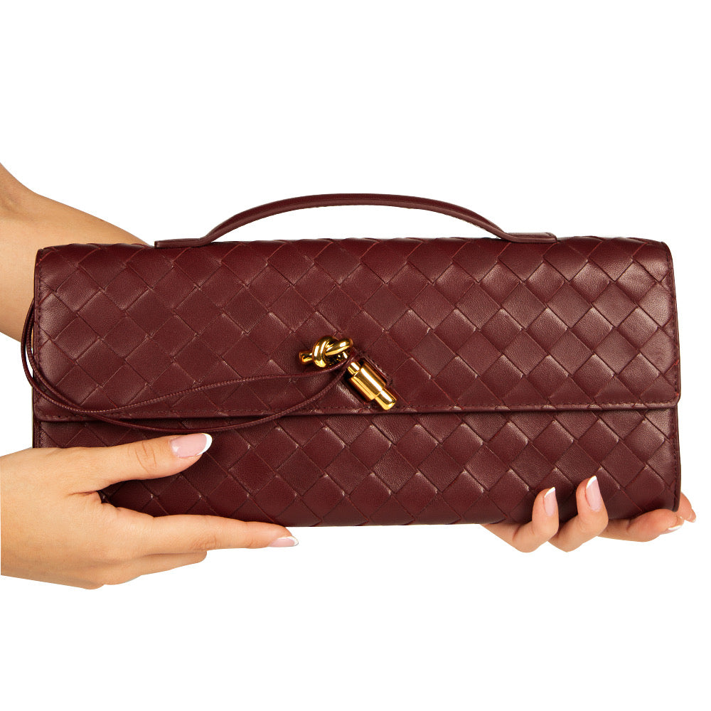Bottega Veneta Andiamo Clutch Barolo