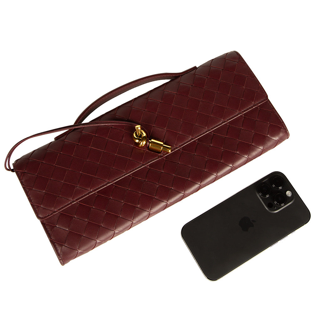 Bottega Veneta Andiamo Clutch Barolo