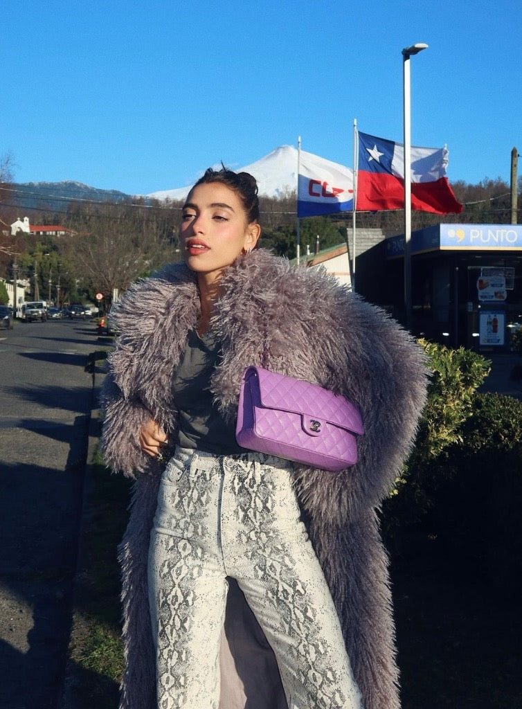 BOLSA CHANEL CLÁSSICA DOUBLE FLAP LILAC