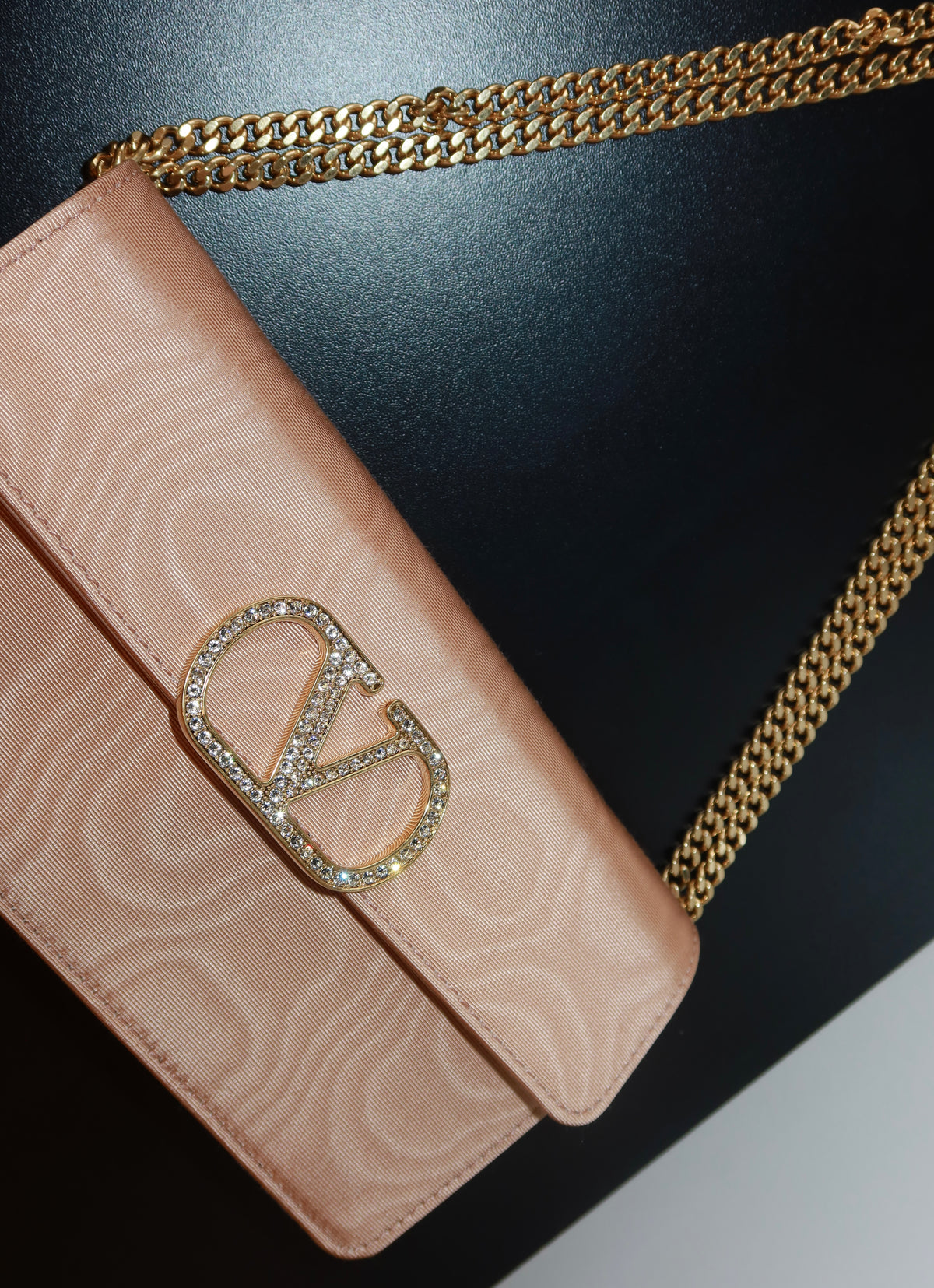 Clutch Valentino Rosé Moiré