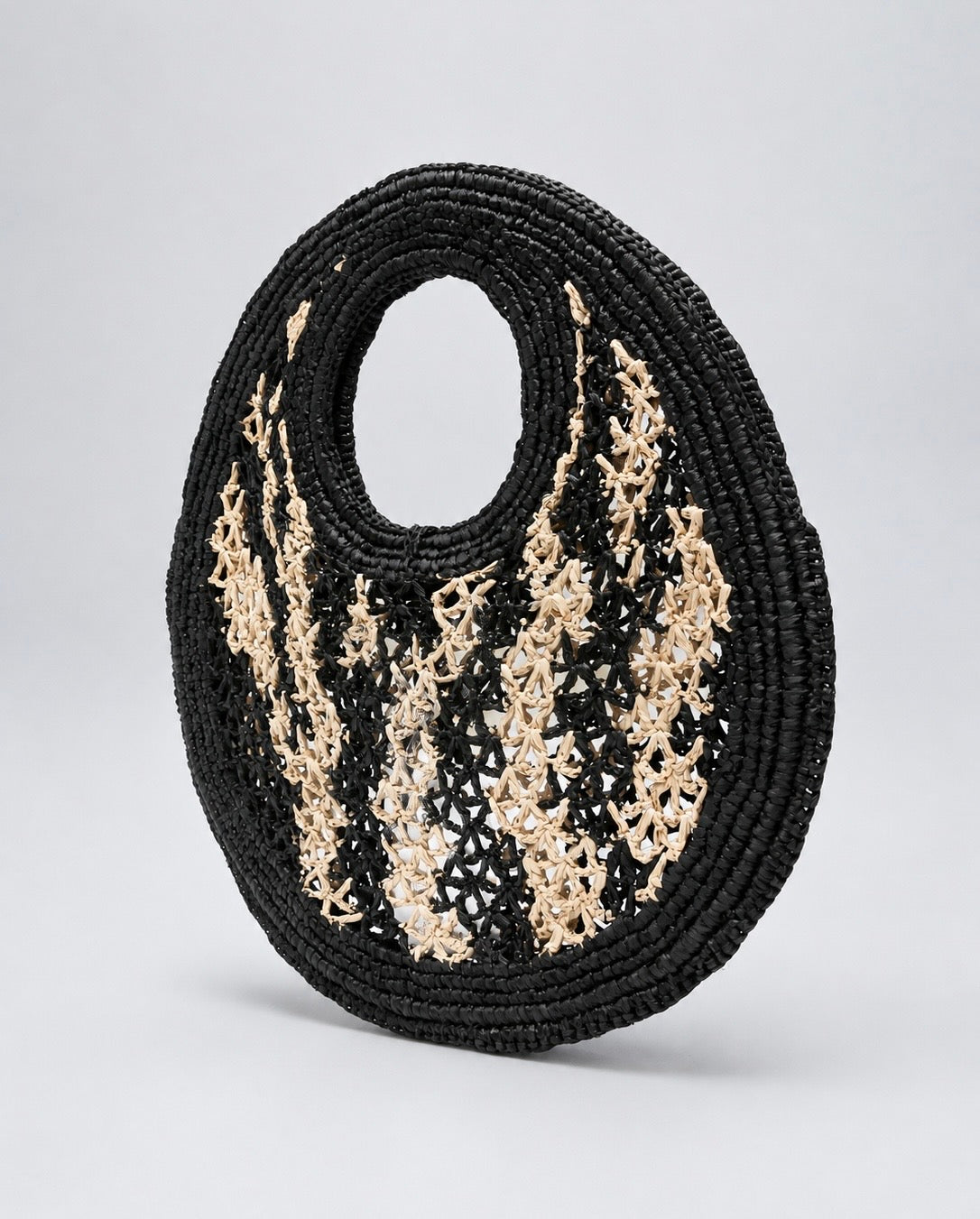 JACQUEMUS BOLSA RÁFIA BICOLOR