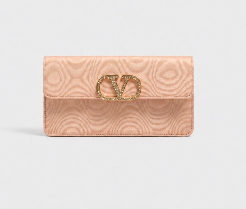 Clutch Valentino Rosé Moiré
