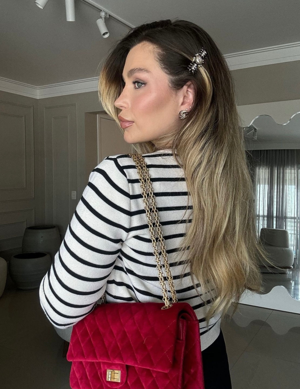 BOLSA CHANEL RED VELVET