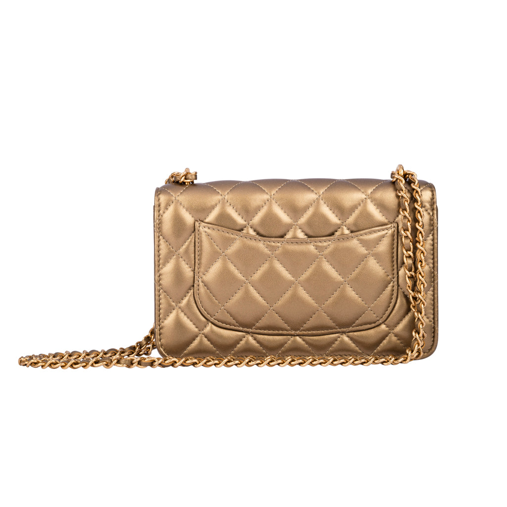 BOLSA CHANEL GOLD SMALL