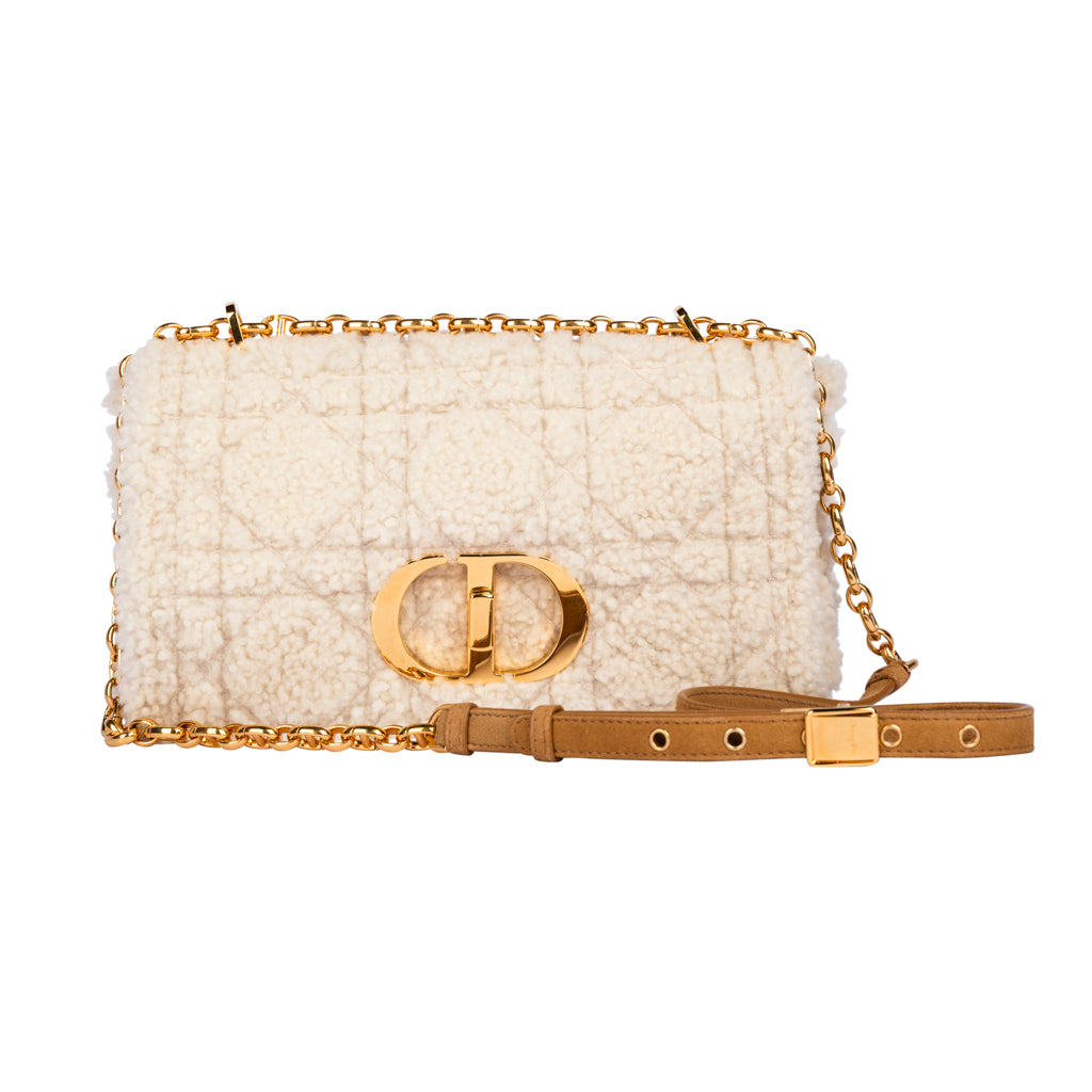 BOLSA DIOR PELO OFF-WHITE