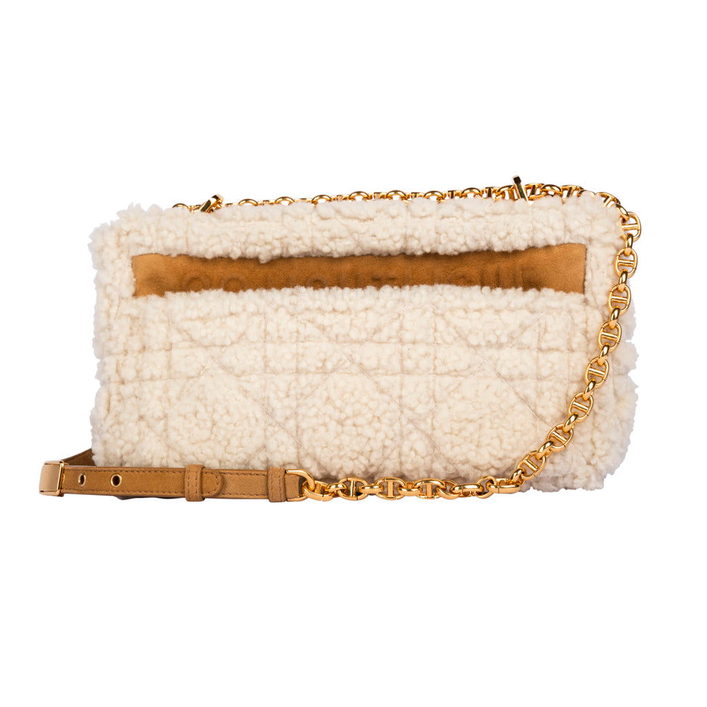 BOLSA DIOR PELO OFF-WHITE