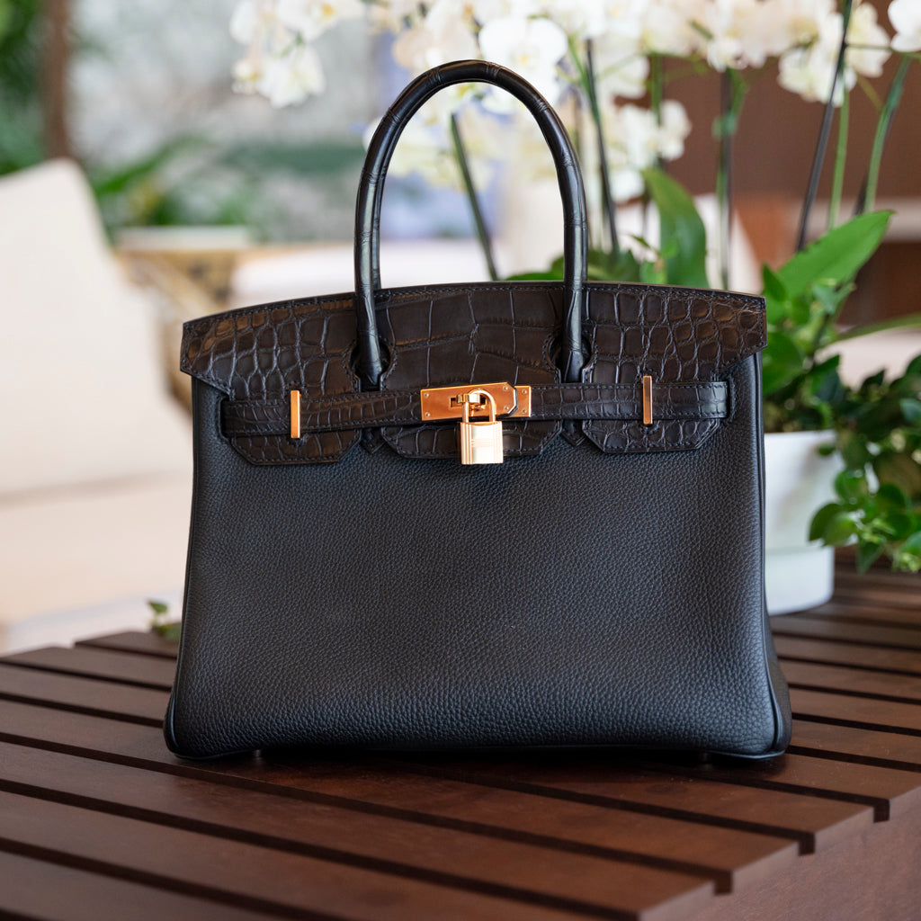 HERMÈS BIRKIN 30 BLACK CROCO