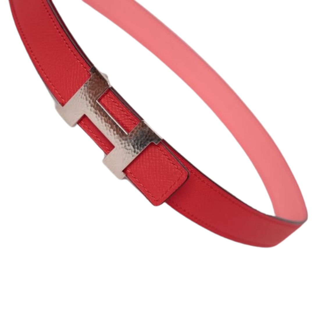 CINTO DUPLA FACE HERMÈS PINK & RED