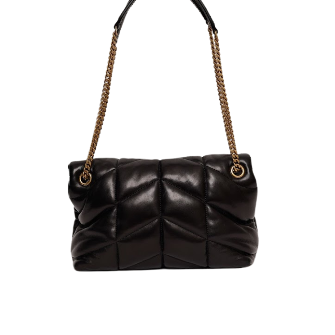 BOLSA YSL LOULOU PUFFER PRETA MEDIA