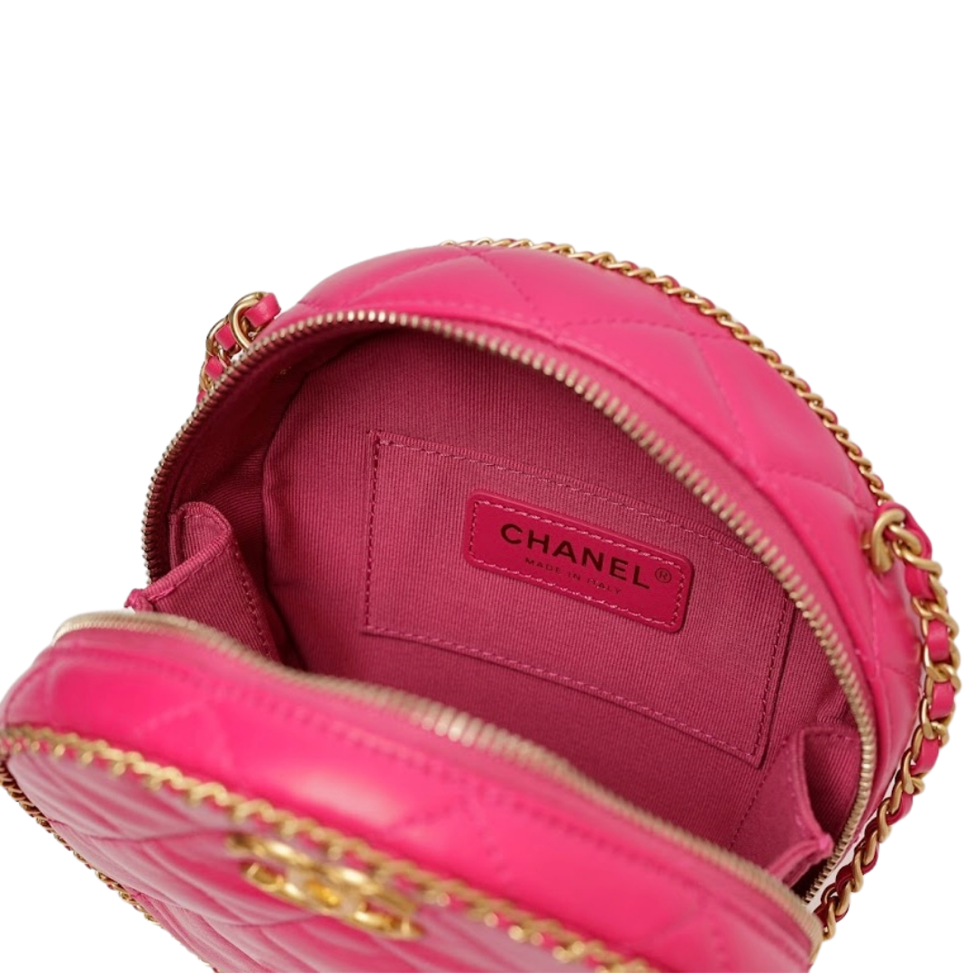 BOLSA CHANEL REDONDA PINK