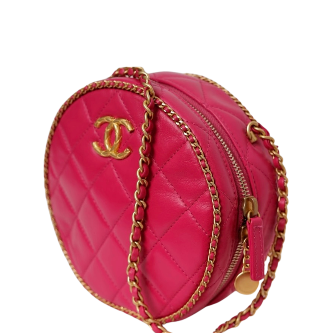 BOLSA CHANEL REDONDA PINK