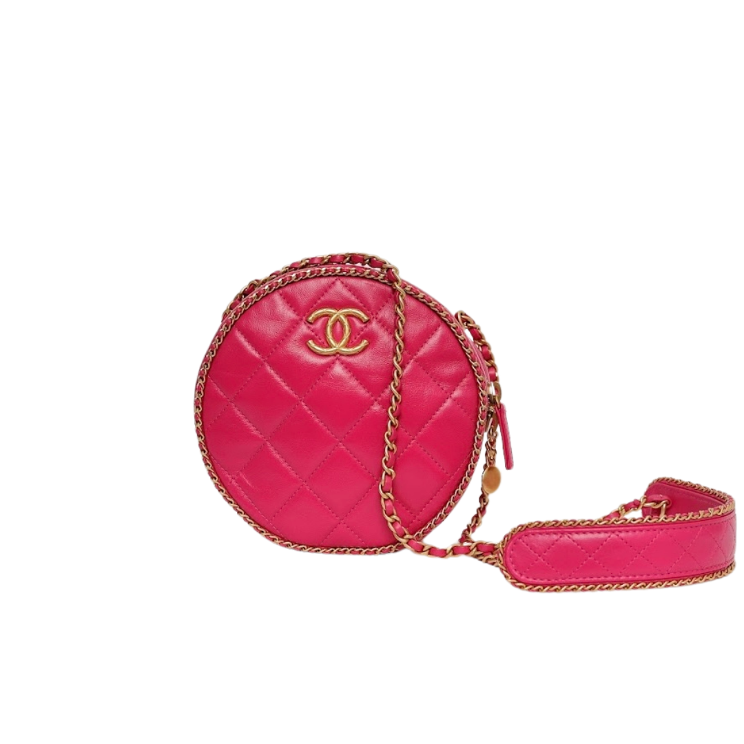 BOLSA CHANEL REDONDA PINK