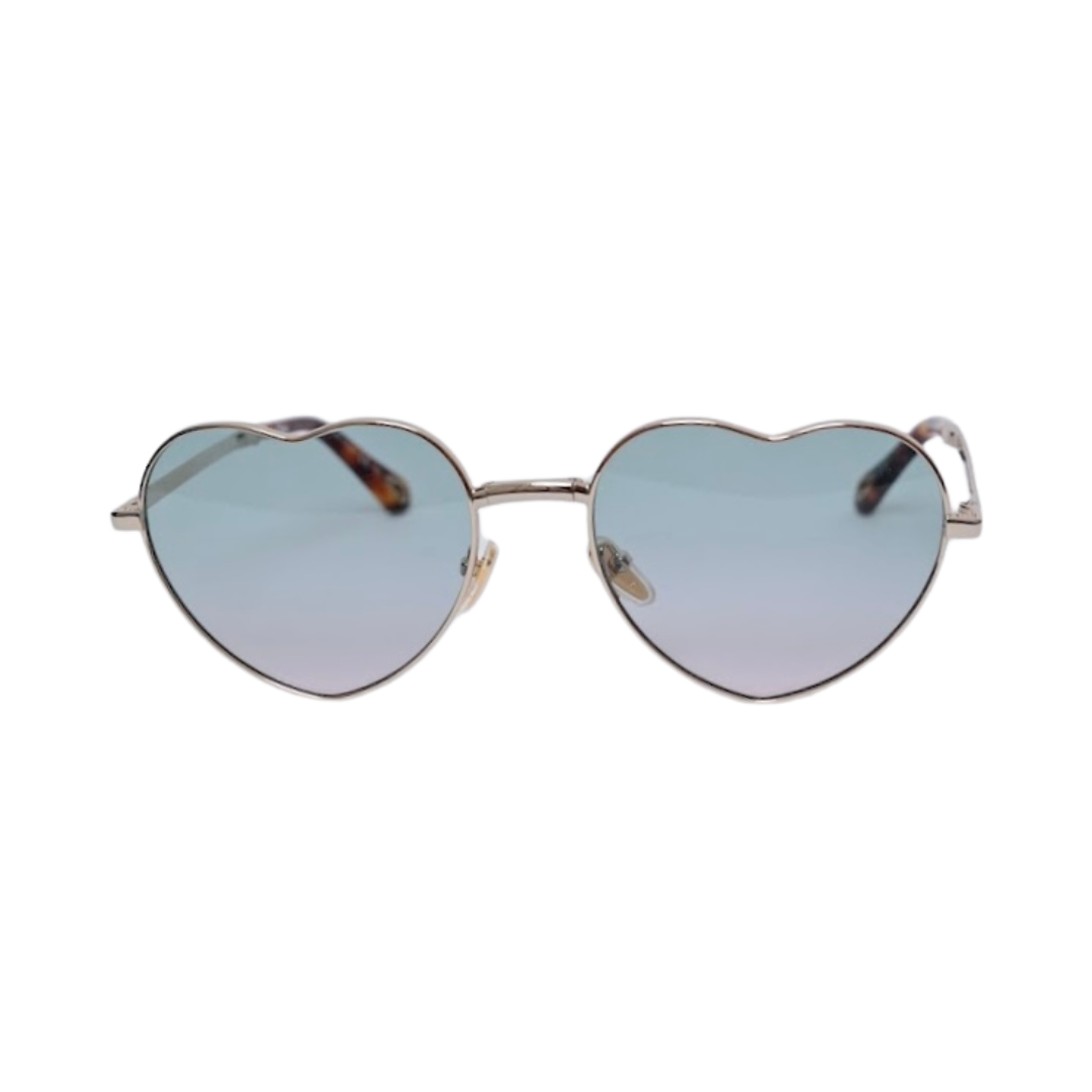 OCULOS DE SOL CORAÇÃO CHLOÉ AZUL