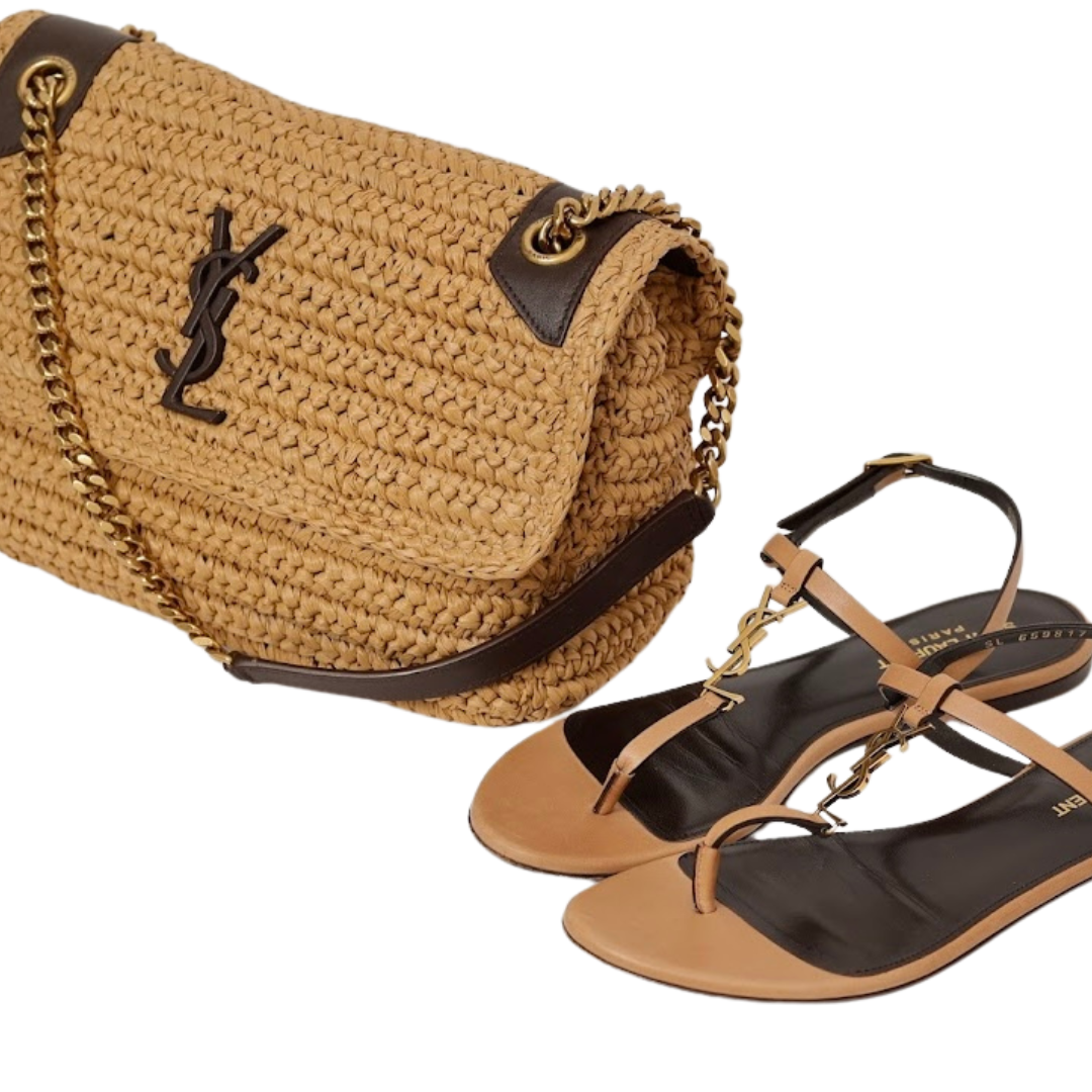 SHOULDER BAG YSL RÁFIA