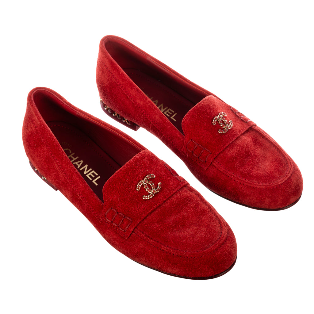 MOCASSIM CHANEL RED 36/37