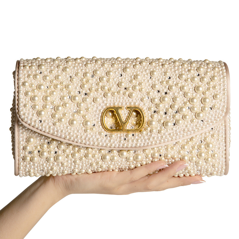 Bolsa Valentino DeVain Pearls