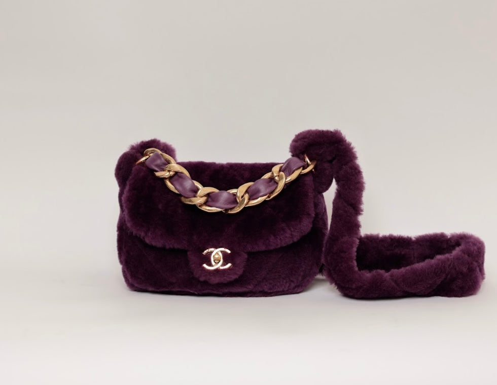 BOLSA CHANEL PURPLE PELO