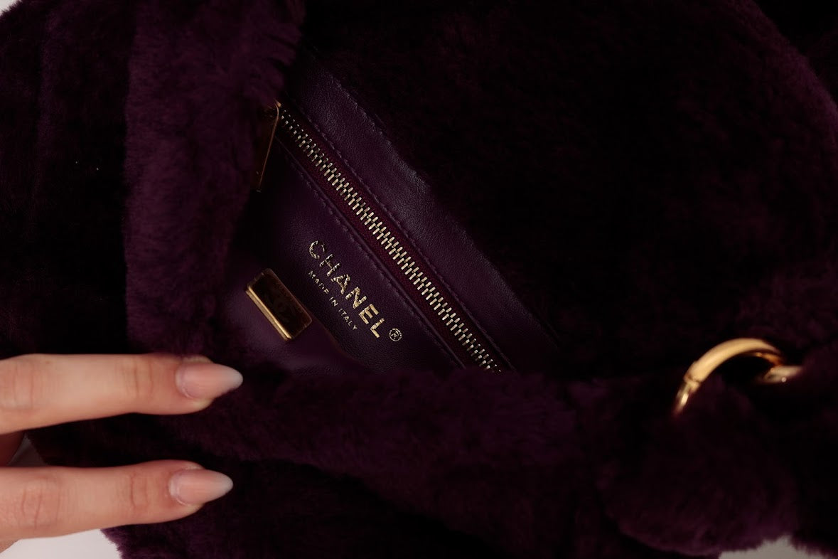 BOLSA CHANEL PURPLE PELO