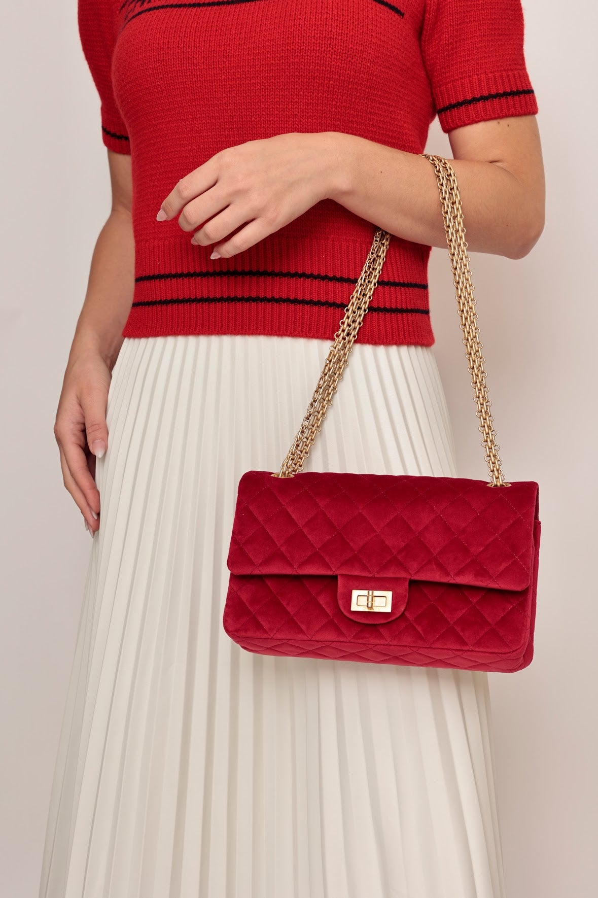 BOLSA CHANEL RED VELVET