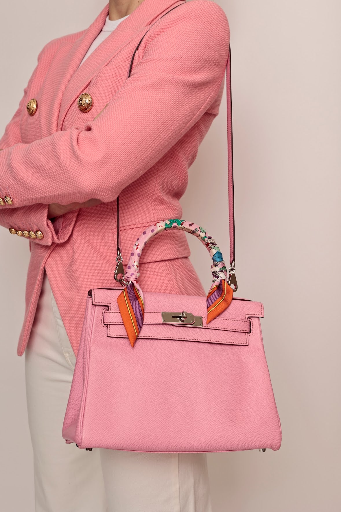 BOLSA HERMÈS KELLY 28 PINK