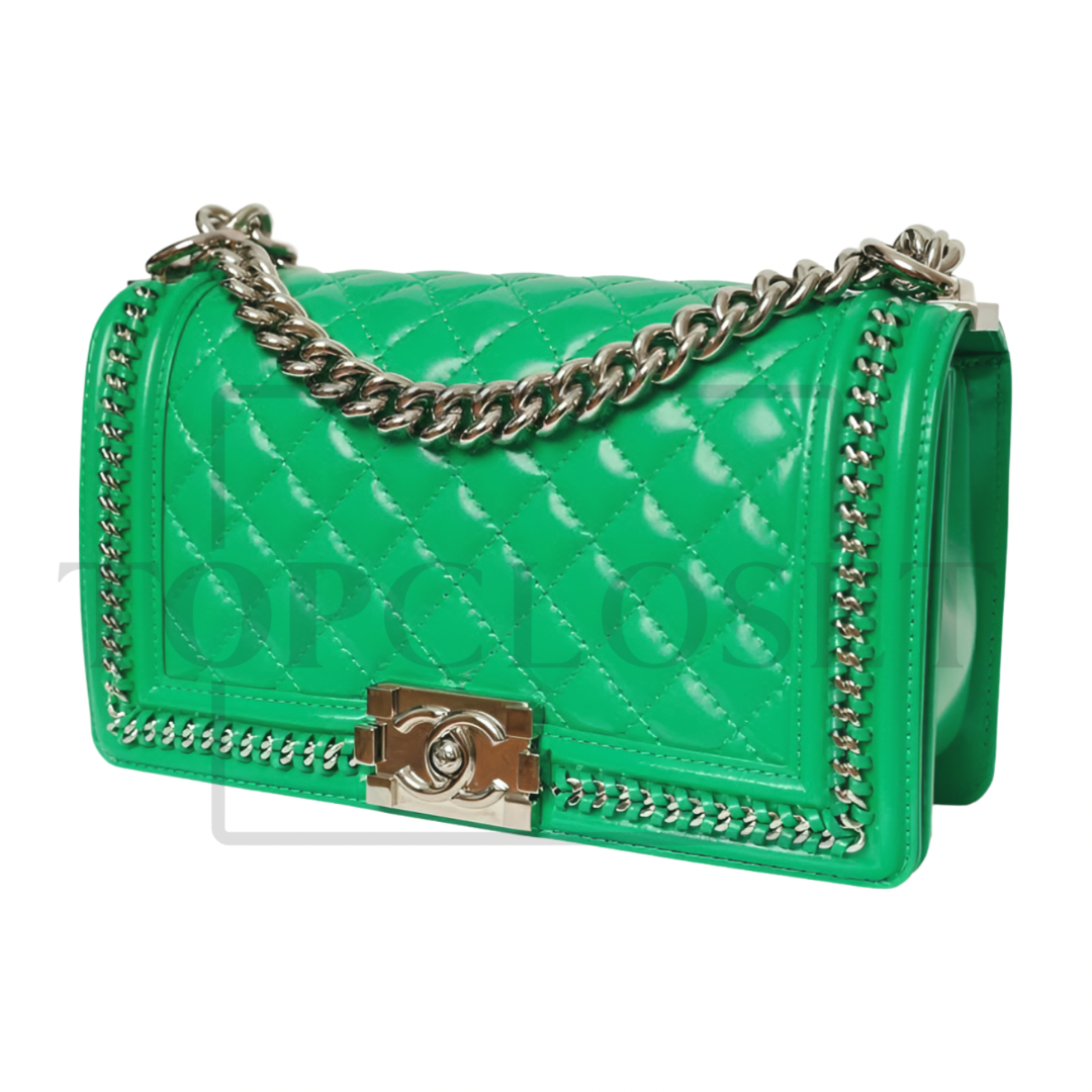 BOLSA CHANEL BOY GREEN